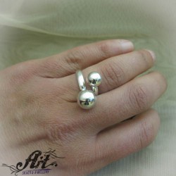 Сребърен пръстен без камъни R-720